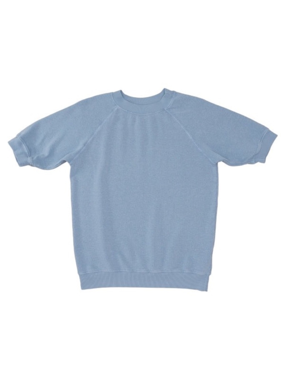 Jungmaven Short Sleeve Raglan Hemp & Cotton Fleece Light Blue Sweatshirt Medium